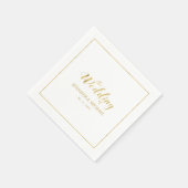 Moderne Gotteszitschrift Hochzeitsempfang Napkin Serviette (Ecke)