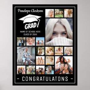 Moderne GRAD 13 x Foto Collage Graduation Party Poster