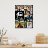 Moderne Grad 15 Foto Collage Fett Typ Cap Poster (Küche)