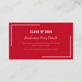 Moderne Grad 2025 Grad geometrische Graduationspar Begleitkarte (Vorderseite)