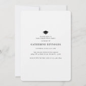 Moderne Grad 4 Fotos Einfache Abschluss Einladung (Rückseite)