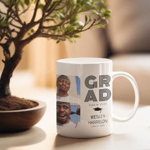 Moderne GRAD 4x Fotocollage Absolvent Kaffeetasse