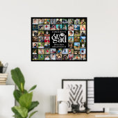 Moderne Grad 54 Foto Collage Fett Typ Cap Poster (Heimbüro)