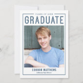 Moderne Grad Abschluss Ankündigung Einladung (Vorderseite)