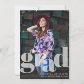 Moderne Grad Foto-Ankündigungskarte Ankündigung (Vorderseite)