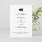 Moderne Grad Foto Graduation Party Einladung (Stehend Vorderseite)