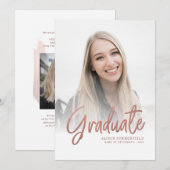 Moderne Grad Fotos Script Abschluss 2025 Ankündigung (Vorne/Hinten)