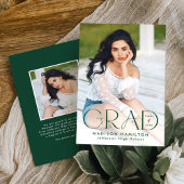 Moderne Grad grüne Typografie 2 Foto Abschluss Ankündigung