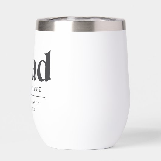 Moderne Grad Personalisiert Abschluss-Klasse 2025 (Rückseite)