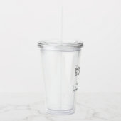 Moderne Grad Personalisiert Acryltrinkbecher (Rechts)