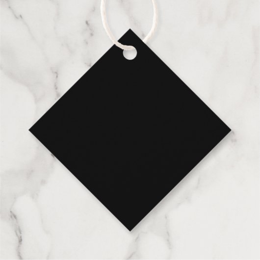 Moderne Grad Typografie mit Klassenjahr Geschenkanhänger (Rückseite)