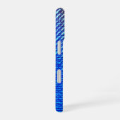 Moderne Gradient Ripple Muster Design iPhone 16 Hülle (Rechte Seite)