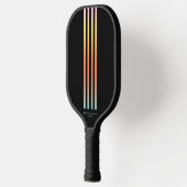 Moderne Gradient Stripes Pickleballer Summer Tan Pickleball Schläger (Links)