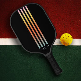 Moderne Gradient Stripes Pickleballer Summer Tan Pickleball Schläger