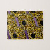 Moderne Gradient Trippy Tunnels Gelbe Biene Puzzle (Horizontal)