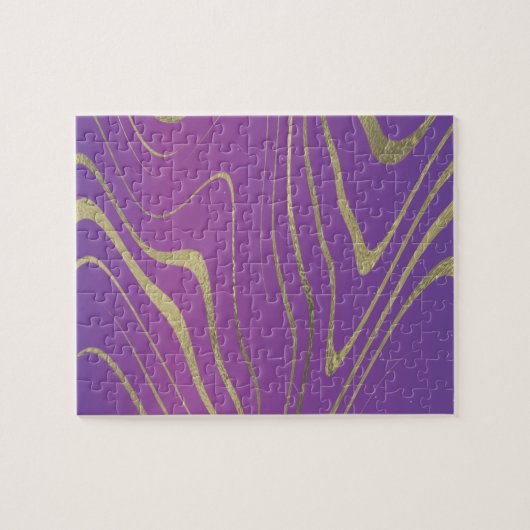 Moderne Gradient und Imitate Foil Swirl Puzzle (Horizontal)