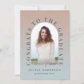 Moderne Gradiententypografie Foto Bogen Abschluss (Vorderseite)