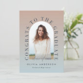 Moderne Gradiententypografie Foto Bogen Abschluss (Stehend Vorderseite)