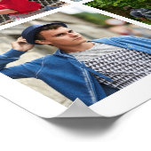 Moderne Graduate 18 FotoCollage benutzerdefinierte Poster (Ecke)