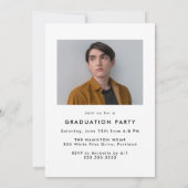 Moderne Graduate 2 Foto Graduate Party Einladung (Rückseite)