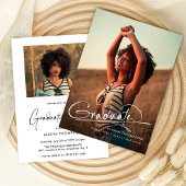 Moderne Graduate 2 Foto Graduate Party Einladung