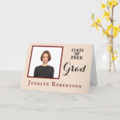 Moderne Graduate Abschluss Class 2023 Karte (Gelbe Blume)