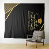 Moderne Graduate Abschluss Foto Stand Hintergrund Wandteppich (Beispiel (Horizontal))