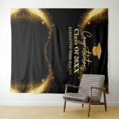 Moderne Graduate Abschluss Foto Stand Hintergrund Wandteppich (Beispiel (Horizontal))