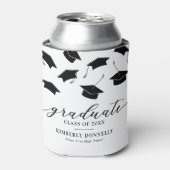 Moderne Graduate Cap Graduation Party Dosenkühler (Kanne Vorderseite)