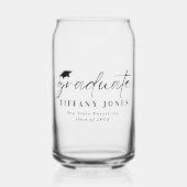 Moderne Graduate Class of 2024 Graduation Party Dosenglas (Vorderseite)