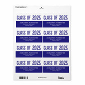 Moderne Graduate Class of 2025 Navy Blue and White (Vorne)