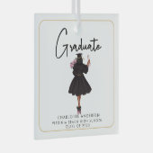 Moderne Graduate Custom Ornament (Vorderseite Rechts)