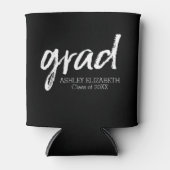 Moderne Graduate Custom Trendy Black Grad Dosenkühler (Vorderseite)