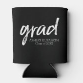 Moderne Graduate Custom Trendy Black Grad Dosenkühler (Rückseite)