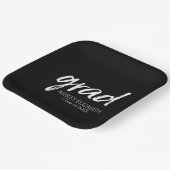 Moderne Graduate Custom Trendy Black Grad Pappteller (Gewinkelt)