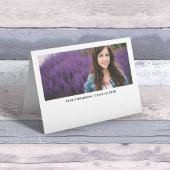 Moderne Graduate Einfache Minimalistische Foto Typ Dankeskarte