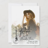 Moderne Graduate Foto Graduate Party Einladung (Vorderseite)