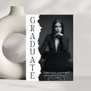 Moderne Graduate Foto Magazine Graduation Party Einladung