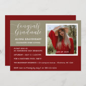 Moderne Graduate Foto Pool Party Einladung (Vorne/Hinten)