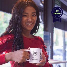 Moderne Graduate Grad Cap Class 2024 Abschluss Kaffeetasse