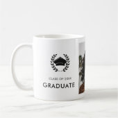 Moderne Graduate Grad Cap Class 2024 Abschluss Kaffeetasse (Links)