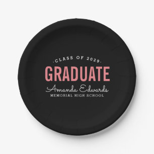Moderne Graduate Personalisiert Graduate Party Pappteller