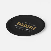 Moderne Graduate Personalisiert Graduate Party Pappteller (Schrägansicht)