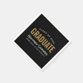 Moderne Graduate Personalisiert Graduate Party Serviette (Ecke)