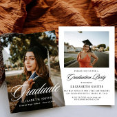 Moderne Graduate Script 2 Fotos Graduation Party Einladung