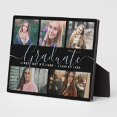 Moderne Graduate Script Foto Collage Keepake Fotoplatte (Seite)