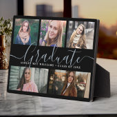 Moderne Graduate Script Foto Collage Keepake Fotoplatte