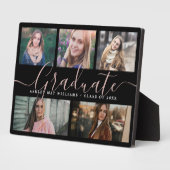 Moderne Graduate Script Foto Collage Keepake Fotoplatte (Seite)