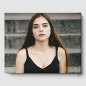 Moderne Graduate Typografie 2 Foto Abschluss Gästebuch (Rückseite)