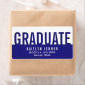 Moderne Graduate Typografie Navy Blau und Weiß (Insitu)